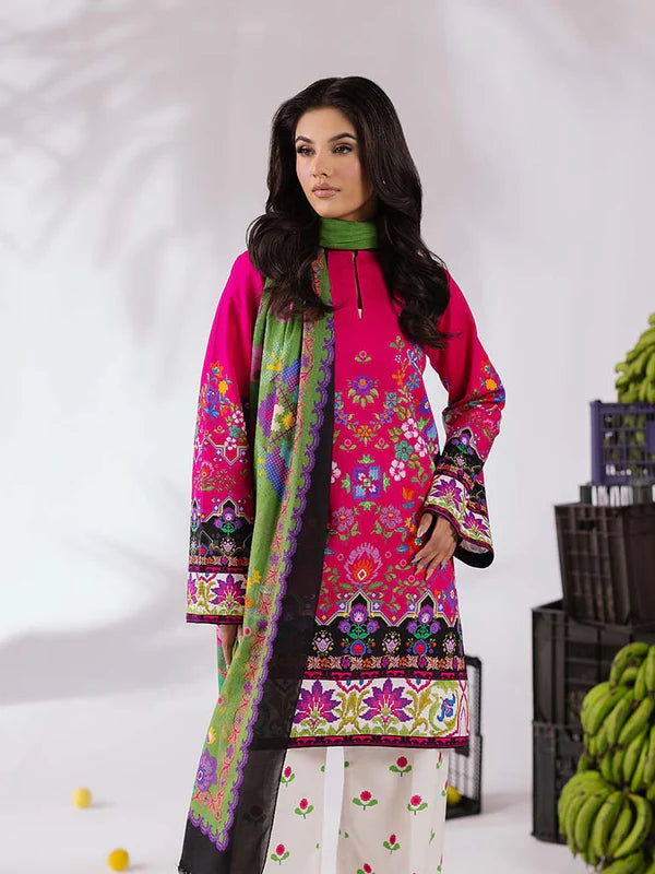 CoCo Premium 3Pcs Lawn With Digital Printed Shirt And Trouser 001024