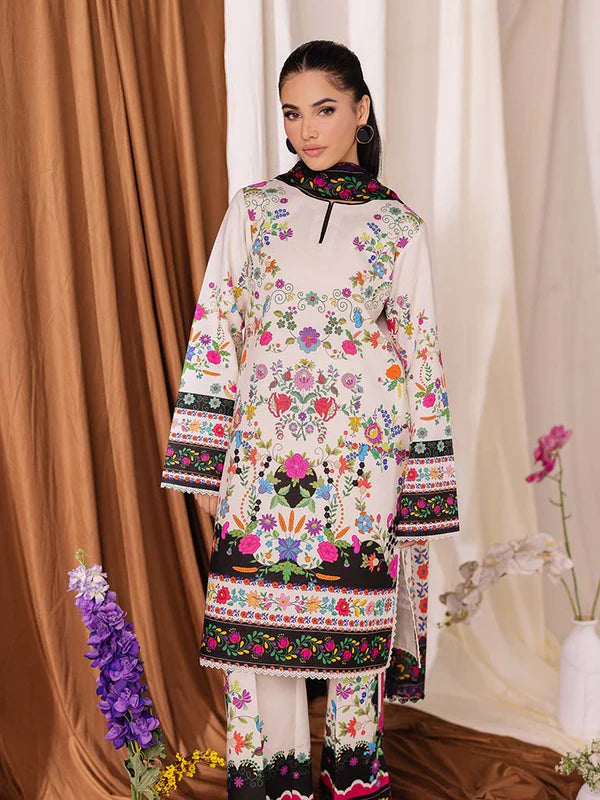 CoCo Premium 3Pcs Lawn With Digital Printed Shirt And Trouser 001031