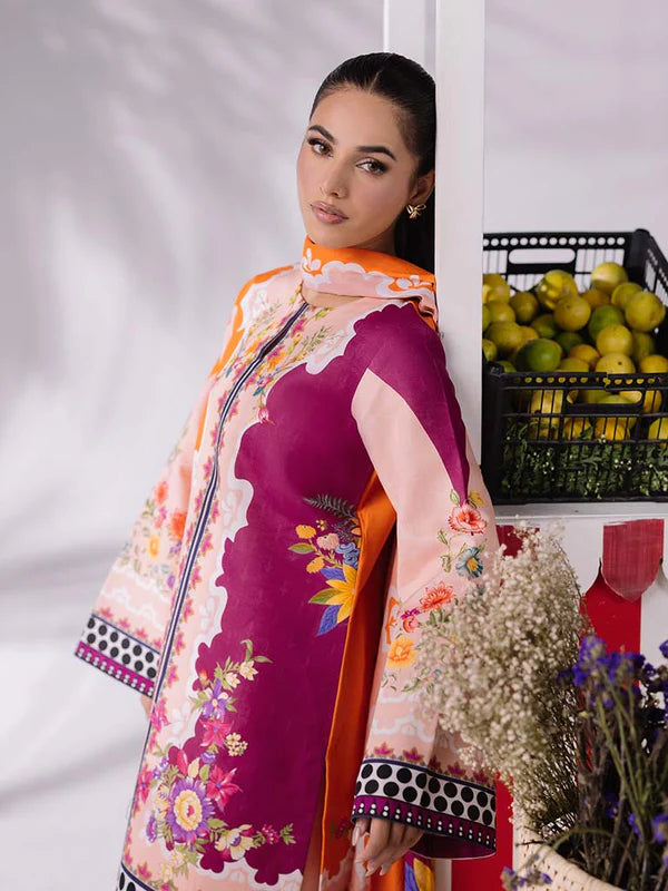 CoCo Premium 3Pcs Lawn With Digital Printed Shirt And Trouser 001032