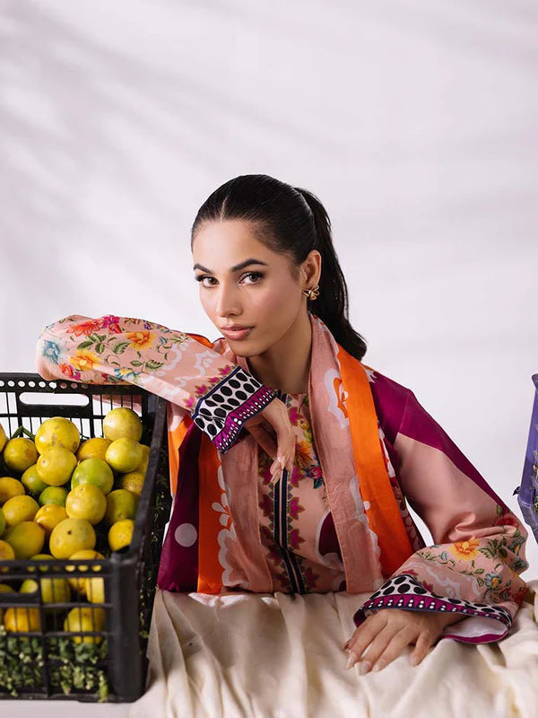 CoCo Premium 3Pcs Lawn With Digital Printed Shirt And Trouser 001032