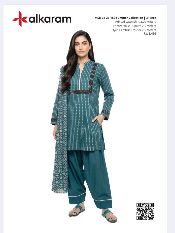 Alkaram Original Lawn 3-Piece Summer Collection 001606