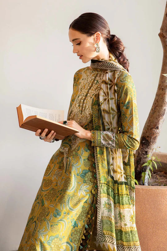 3 Piece Unstitched Embroidered Lawn Suit | MPT-2513-B