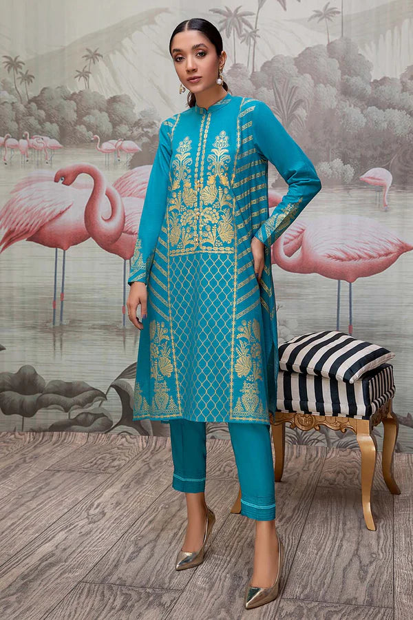 So Kamal Ready-to-Wear Embroidered Khaddar Shirt DPW-1705