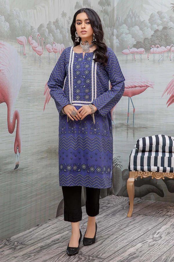 So Kamal Ready-to-Wear Embroidered Khaddar Shirt DPW-1710