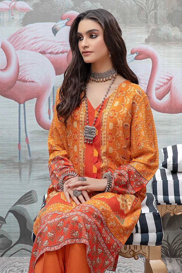 So Kamal Linen Embroidered Stitched Luxury Shirt Ready to Wear DPW-1753
