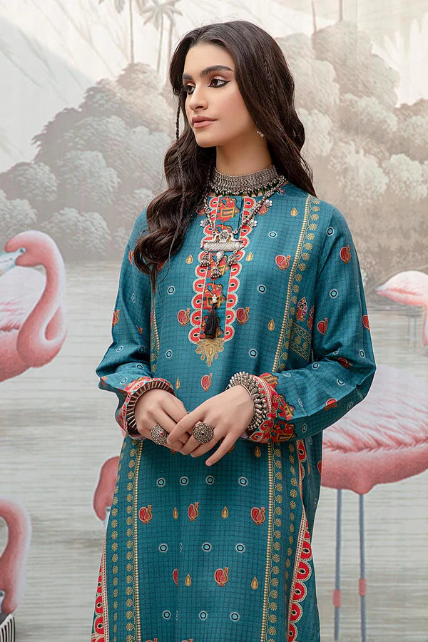 So Kamal Linen Embroidered Stitched Luxury Shirt Ready to Wear DPW-1754