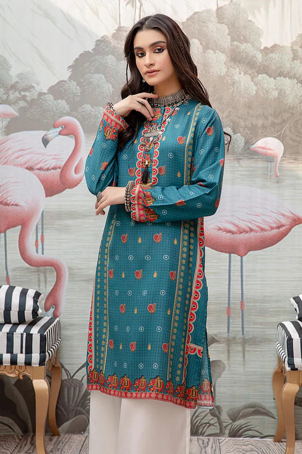 So Kamal Linen Embroidered Stitched Luxury Shirt Ready to Wear DPW-1754