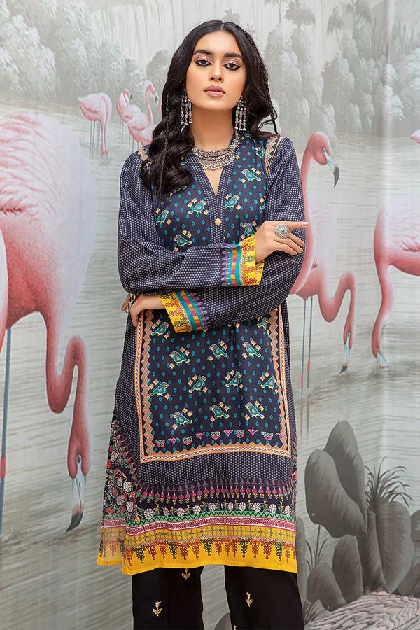 So Kamal Linen Embroidered Stitched Luxury Shirt Ready to Wear DPW-1755