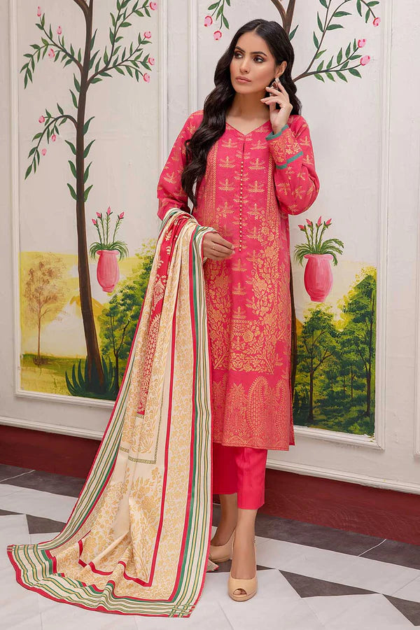 So kamal Stitched Khaddar Shirt Dupatta 2PC DPW-1759 Embroidered