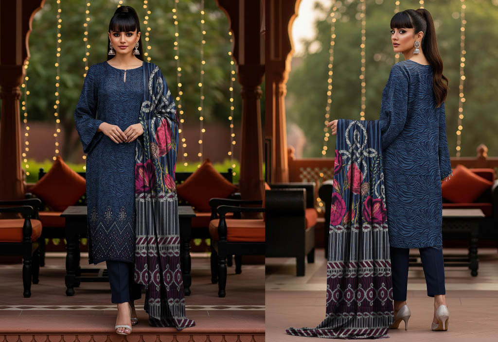 Tayyab Noor Embroidered Lawn 3-Piece Suit -Air jet Superior Lawn 001242