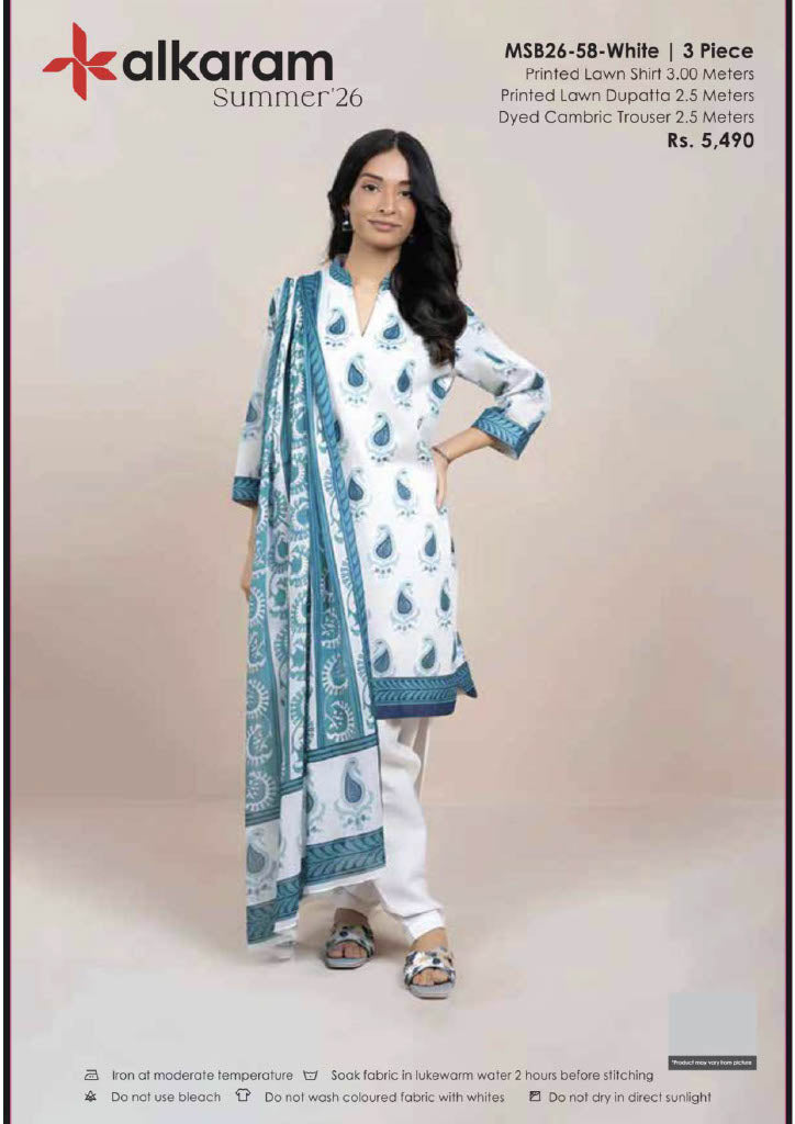 Alkaram Original Lawn 3-Piece Summer Collection 001345