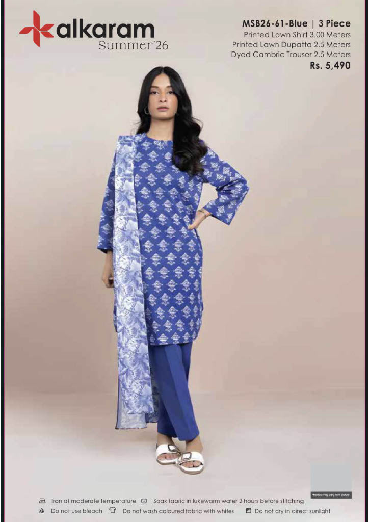Alkaram Original Lawn 3-Piece Summer Collection 001349