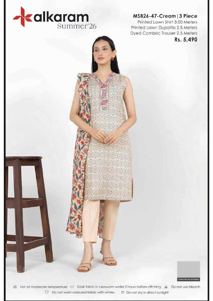 Alkaram Original Lawn 3-Piece Summer Collection 001351