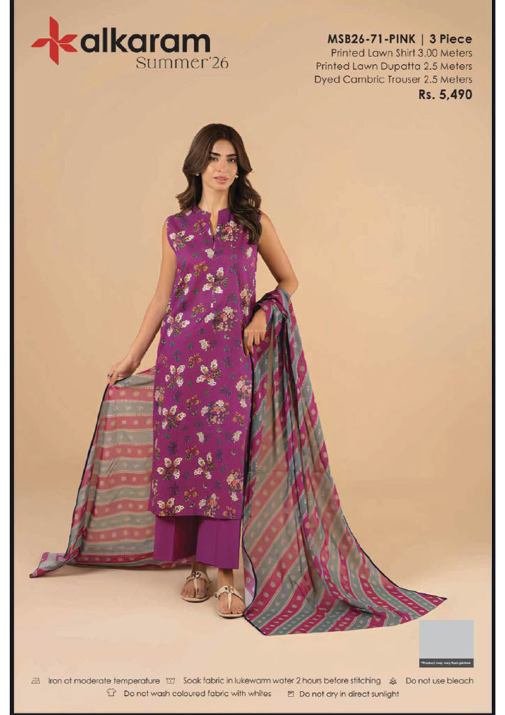 Alkaram Original Lawn 3-Piece Summer Collection 001353