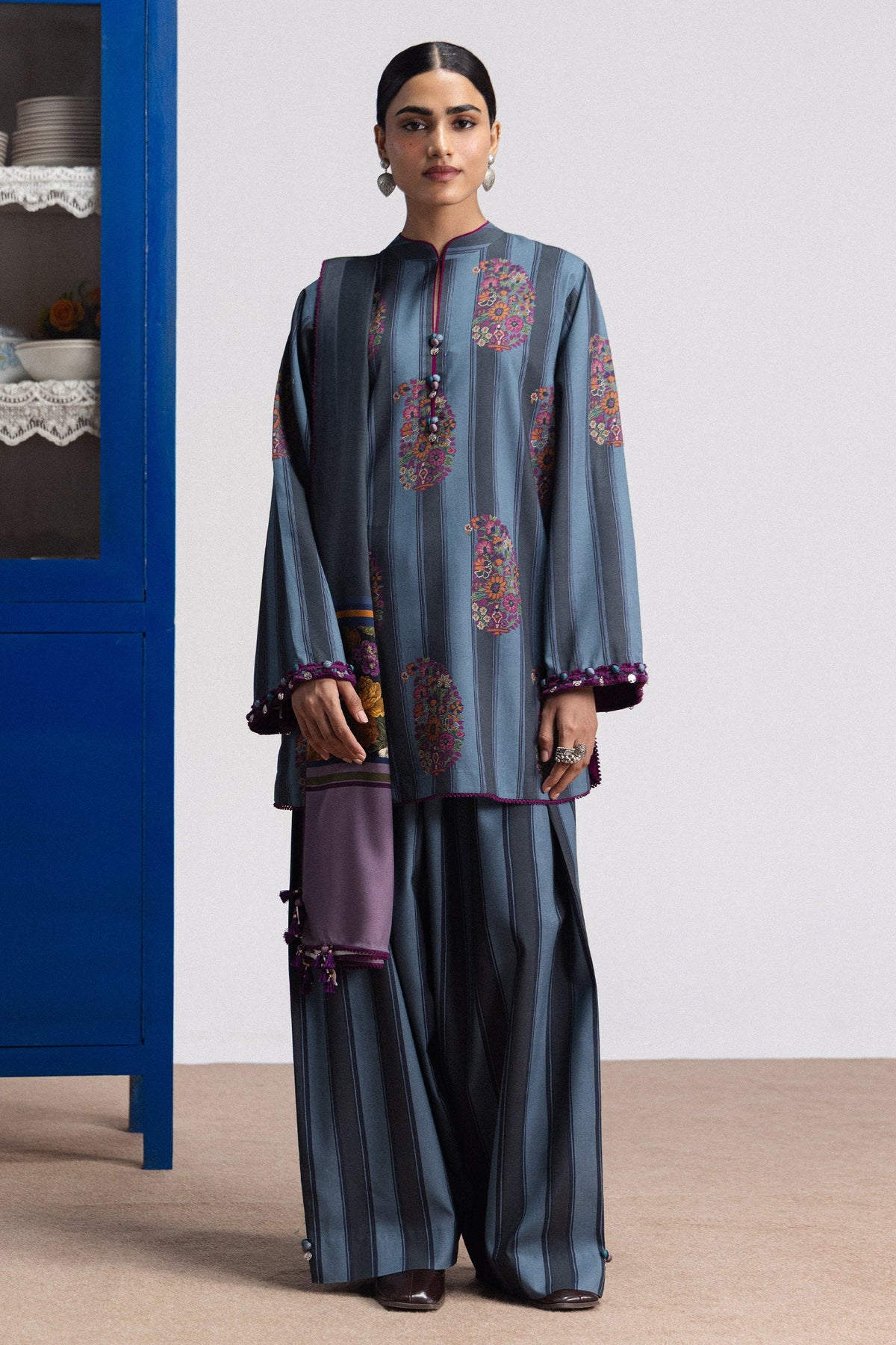 Coco By Zara ShahJahan Digital Printed Khaddar 3Pcs Suit Rania-4B