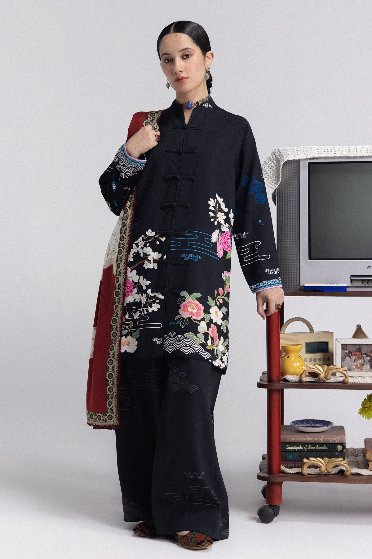 Coco By Zara ShahJahan Digital Printed Khaddar 3Pcs Suit Hana-2A