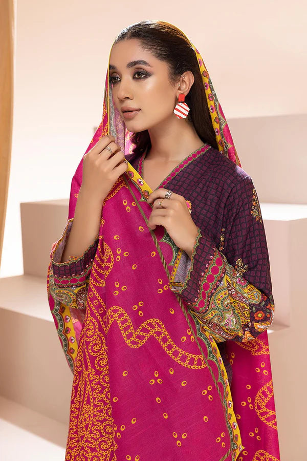 So kamal Stitched Khaddar Shirt Trouser Dupatta 3PC DPW-2780 Embroidered