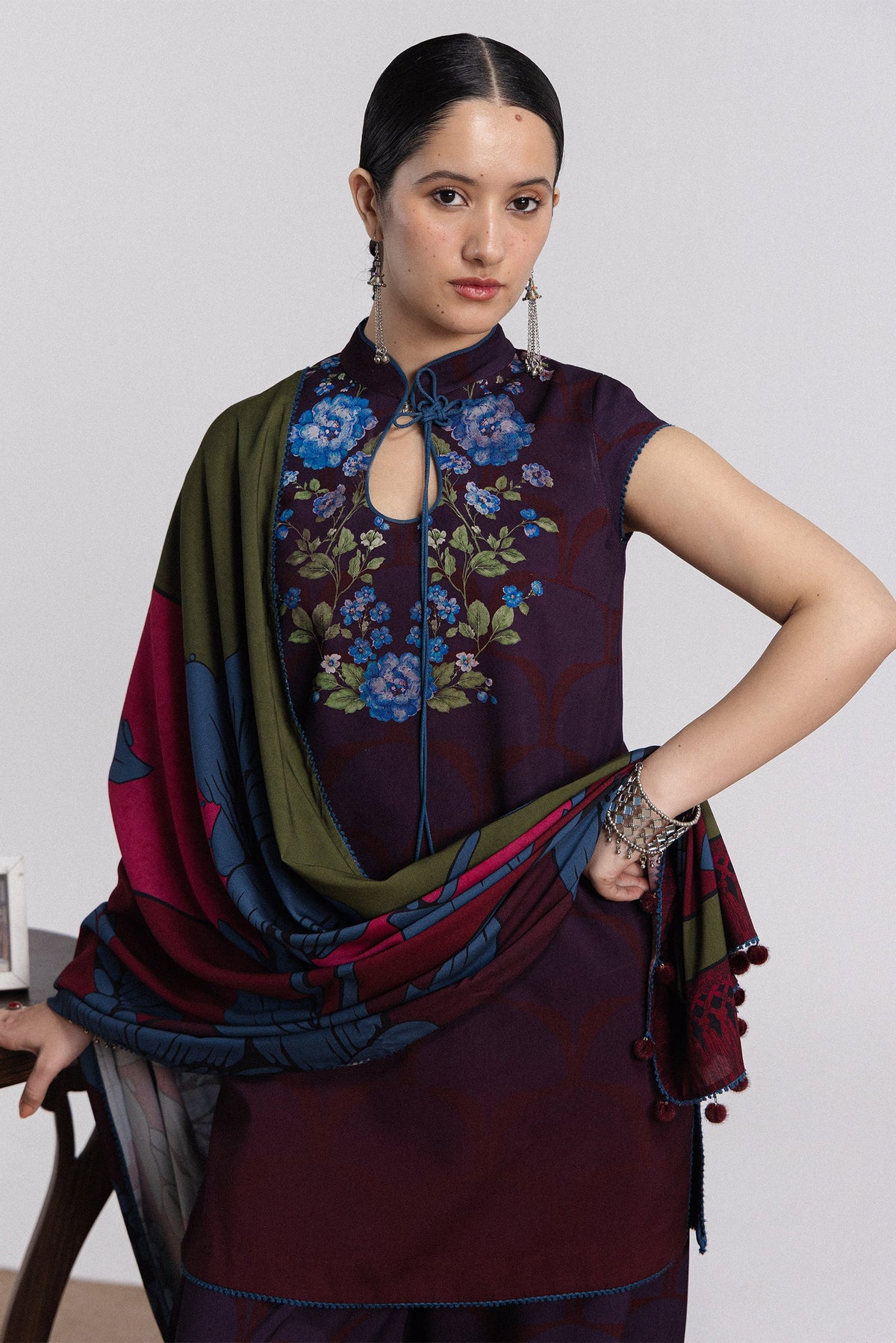 Coco By Zara ShahJahan Digital Printed Khaddar 3Pcs Suit Mira-1B