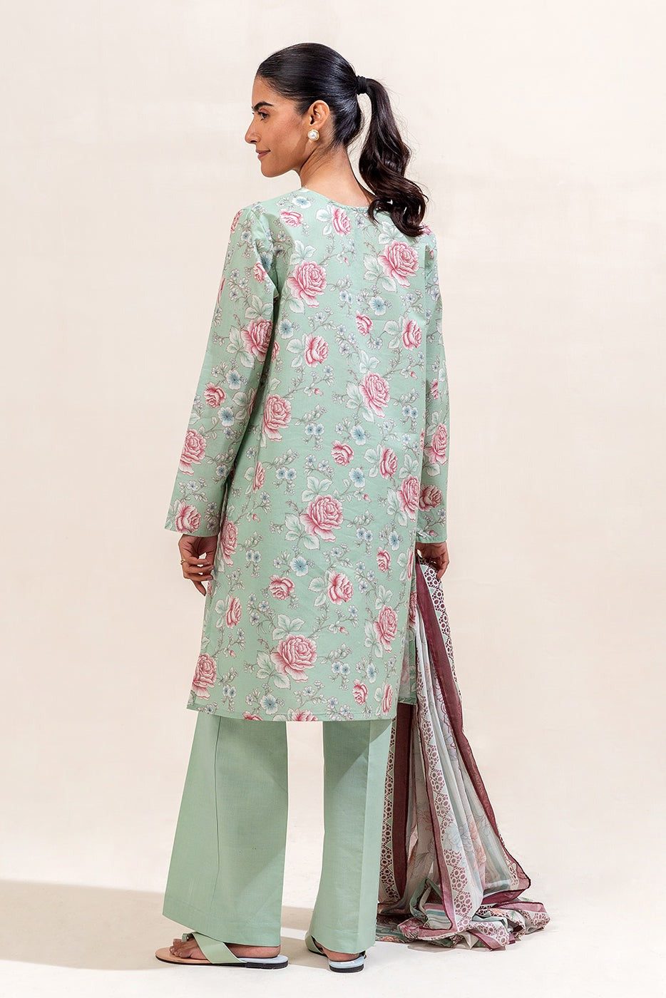 BeechTree Printed Lawn 3PC Unstitched Suit 001017