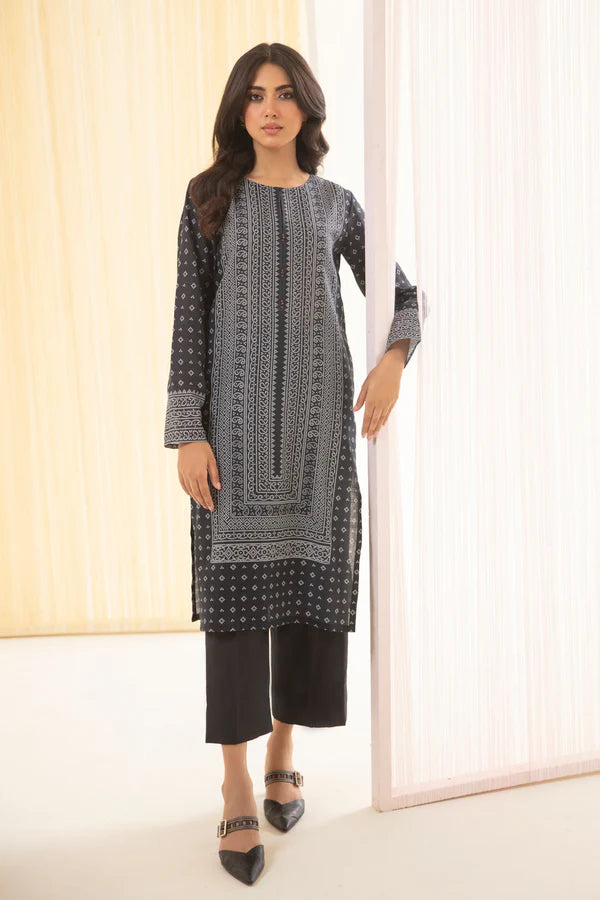 So Kamal Ready-to-Wear Embroidered Khaddar Shirt DPW-3418