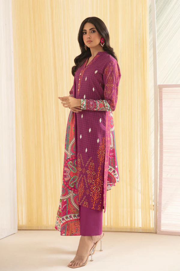 So kamal Stitched Khaddar Shirt Trouser Dupatta 2PC DPW-3439 Embroidered