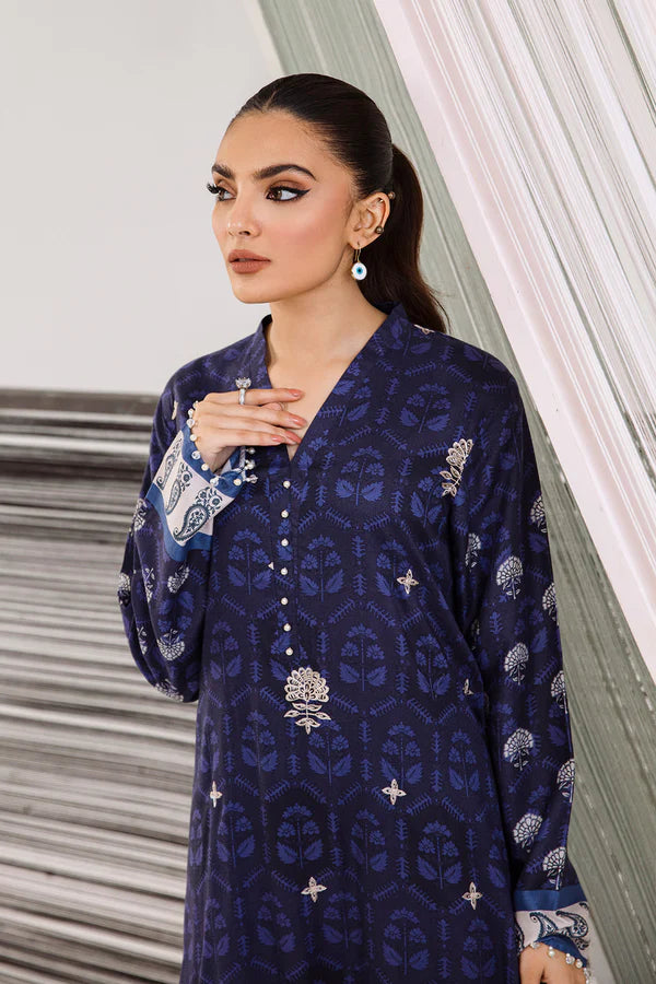 So Kamal Linen Embroidered Stitched Luxury Shirt Ready to Wear DPW-3466