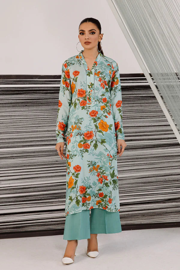 So Kamal Linen Embroidered Stitched Luxury Shirt Ready to Wear DPW-3472