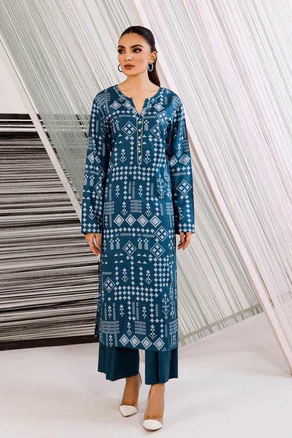 So Kamal Linen Embroidered Stitched Luxury Shirt Ready to Wear DPW-3474