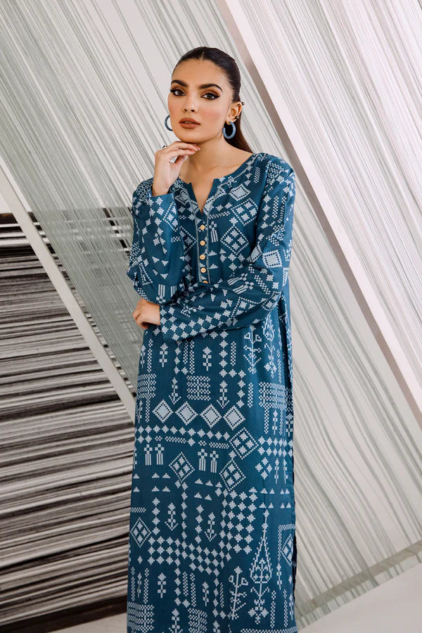 So Kamal Linen Embroidered Stitched Luxury Shirt Ready to Wear DPW-3474