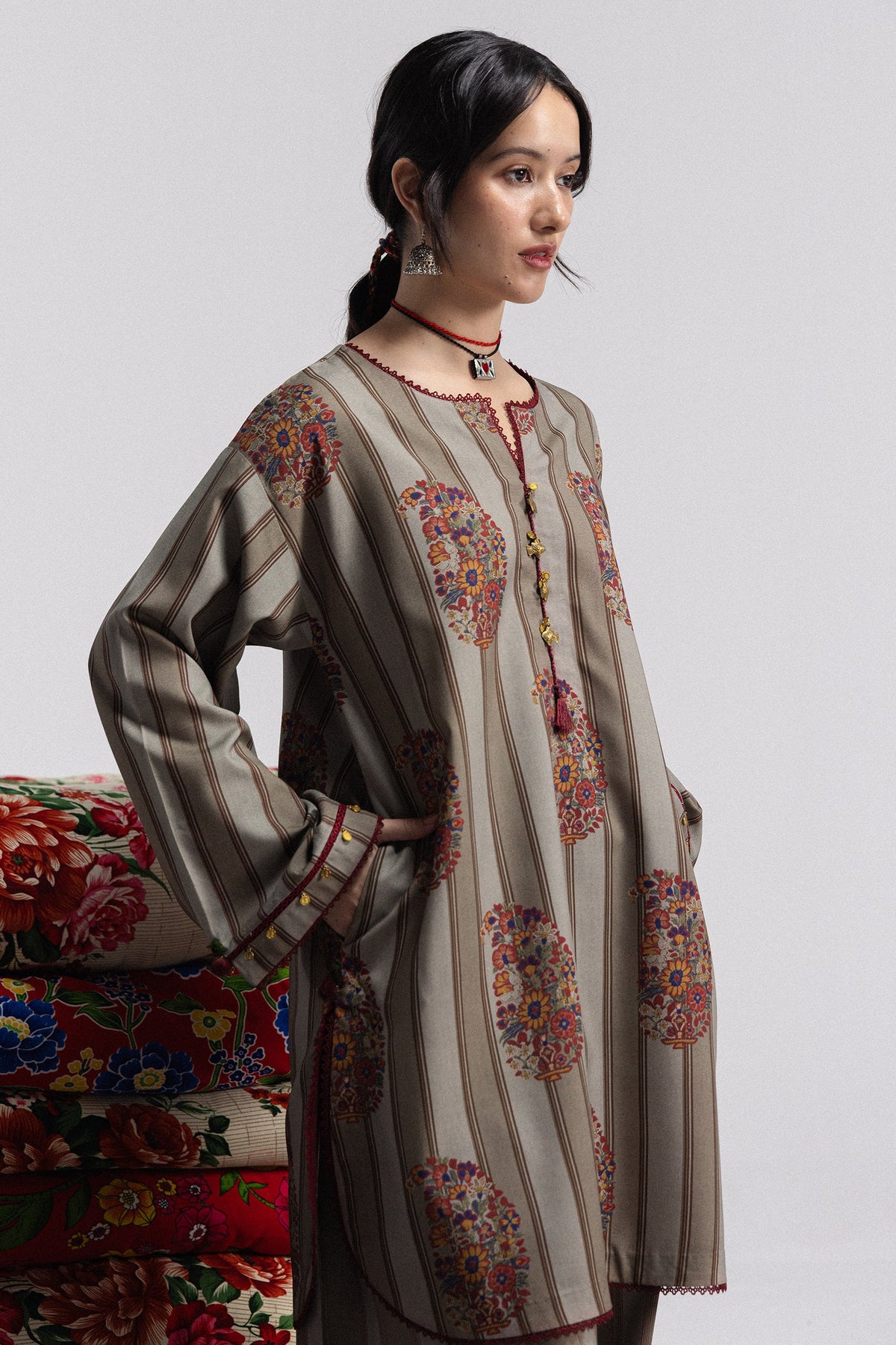 Coco By Zara ShahJahan Digital Printed Khaddar 3Pcs Suit Rania-4A
