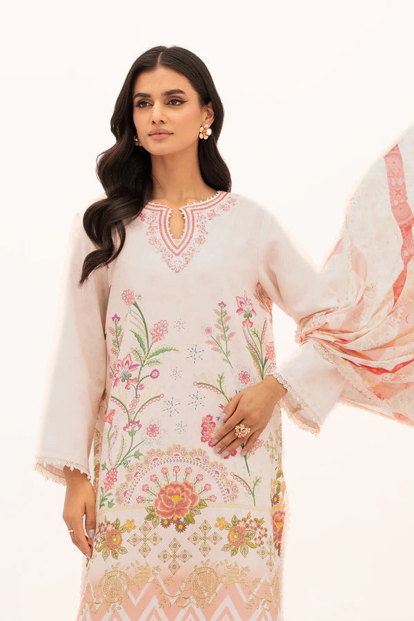 So Kamal Lawn 3Pcs Shirt Dupatta Trouser DPL 4074 Suit