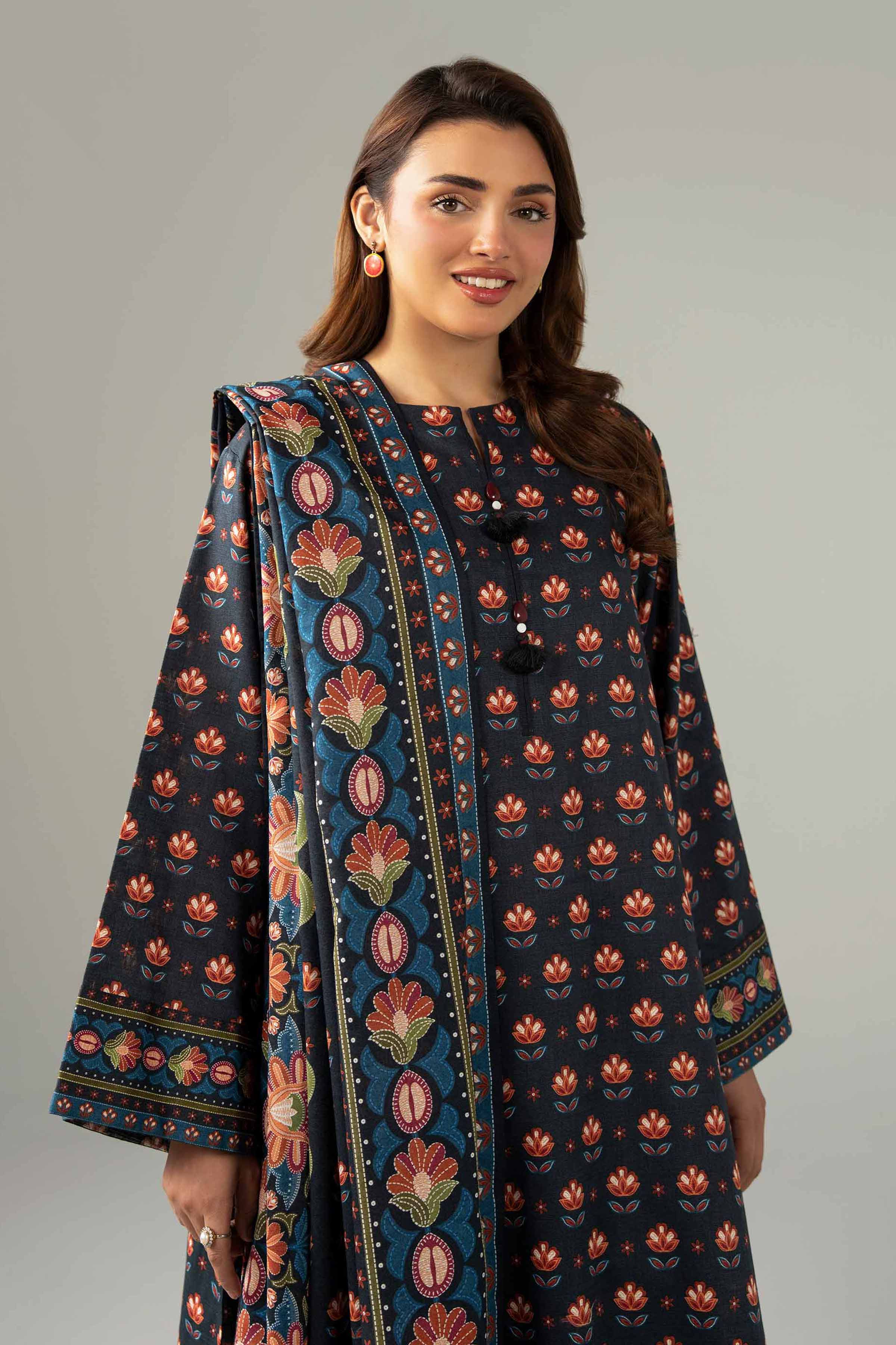Nishat Digital Printed Lawn 3PC Unstitched Suit 001804