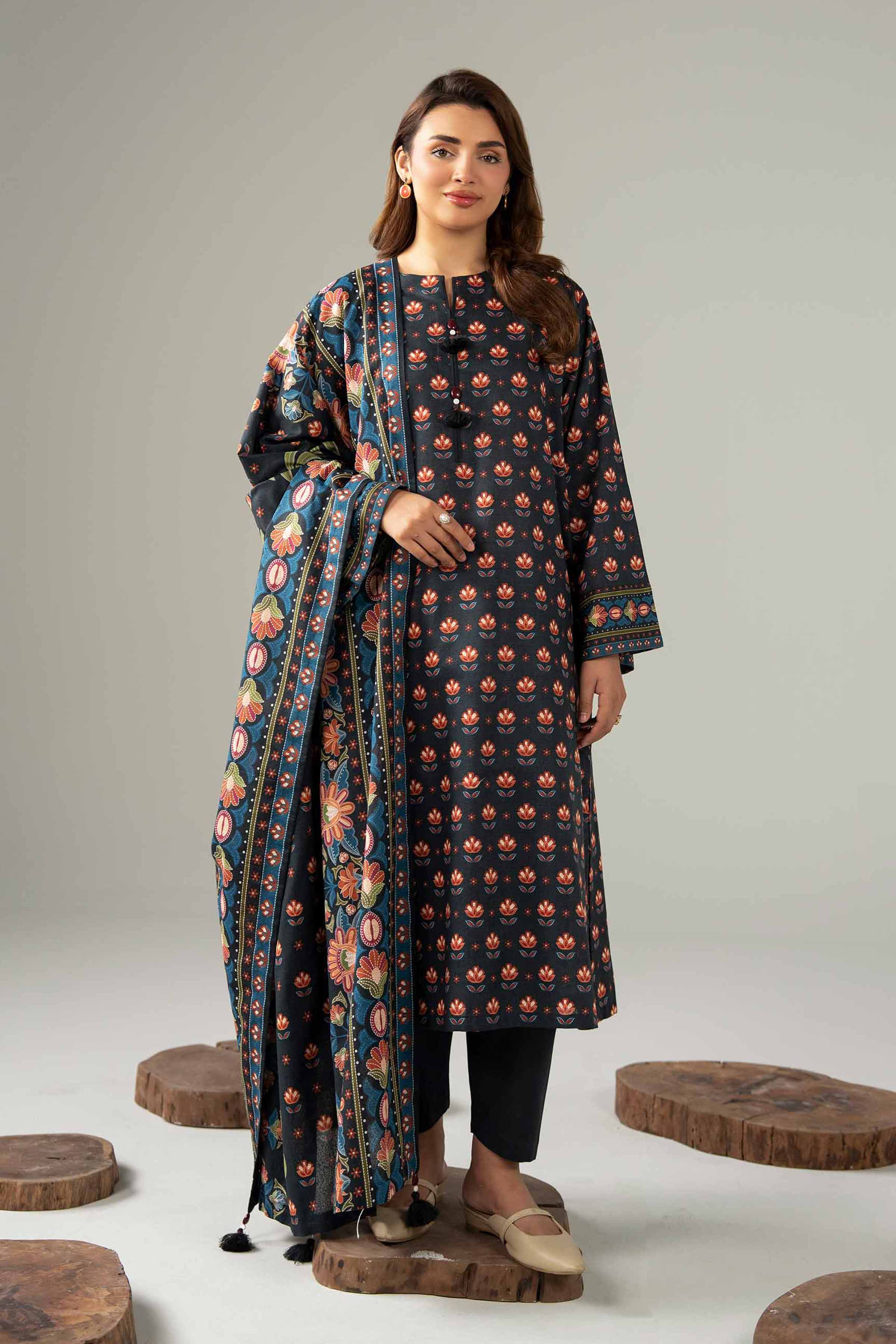 Nishat Digital Printed Lawn 3PC Unstitched Suit 001804