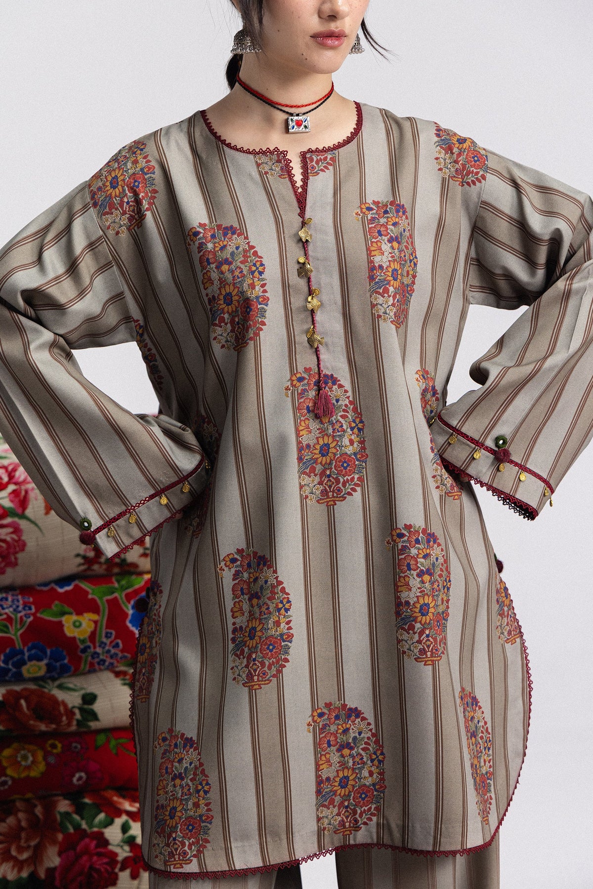 Coco By Zara ShahJahan Digital Printed Khaddar 3Pcs Suit Rania-4A