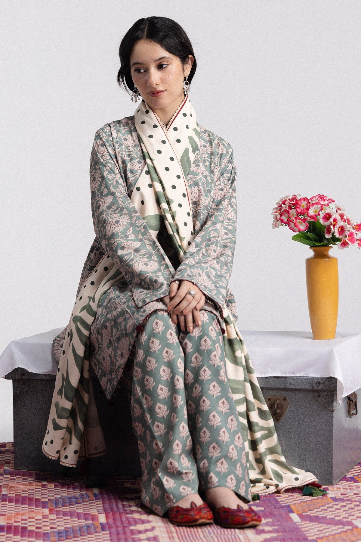 Coco By Zara ShahJahan Digital Printed Khaddar 3Pcs Suit Elowen-7A