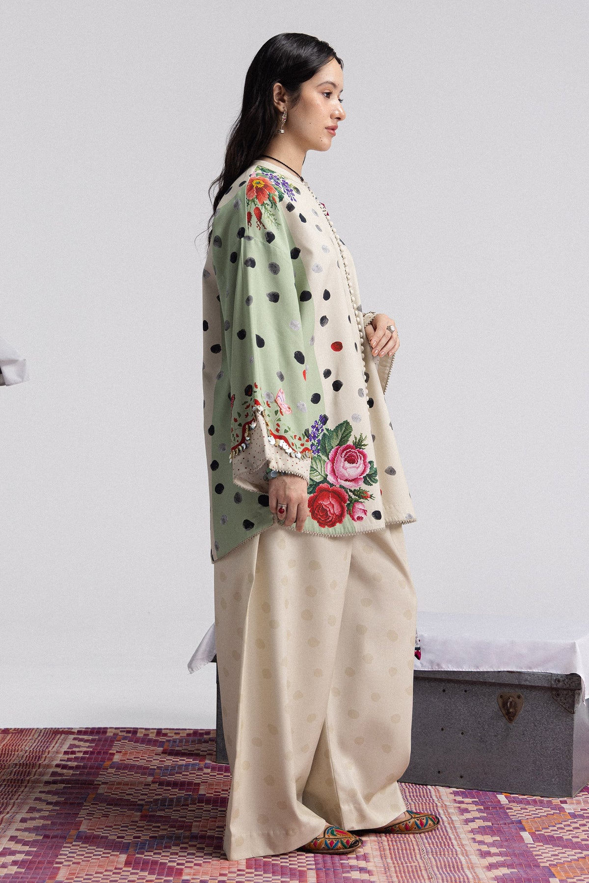 Coco By Zara ShahJahan Digital Printed Khaddar 3Pcs Suit Amelia-5A