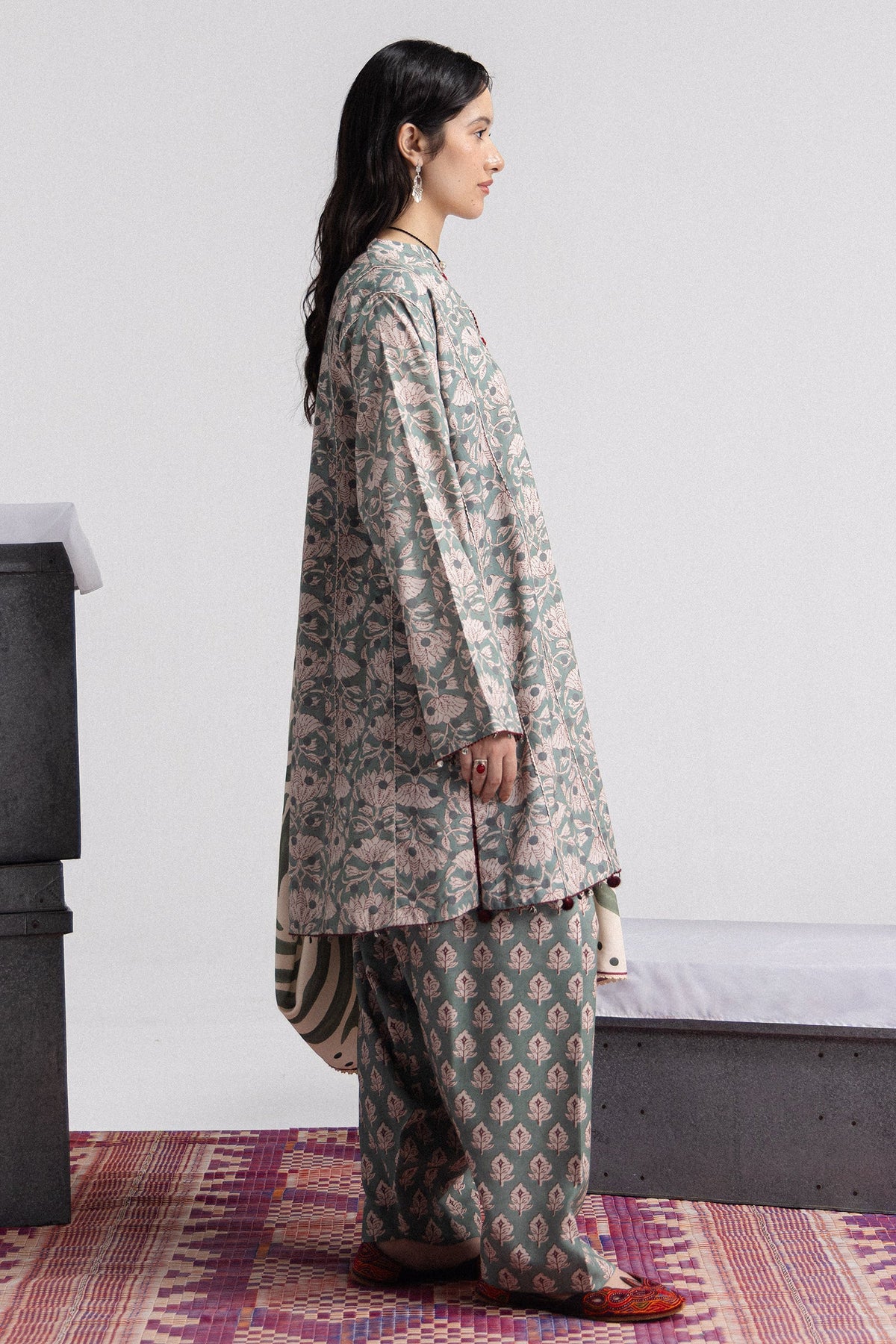 Coco By Zara ShahJahan Digital Printed Khaddar 3Pcs Suit Elowen-7A