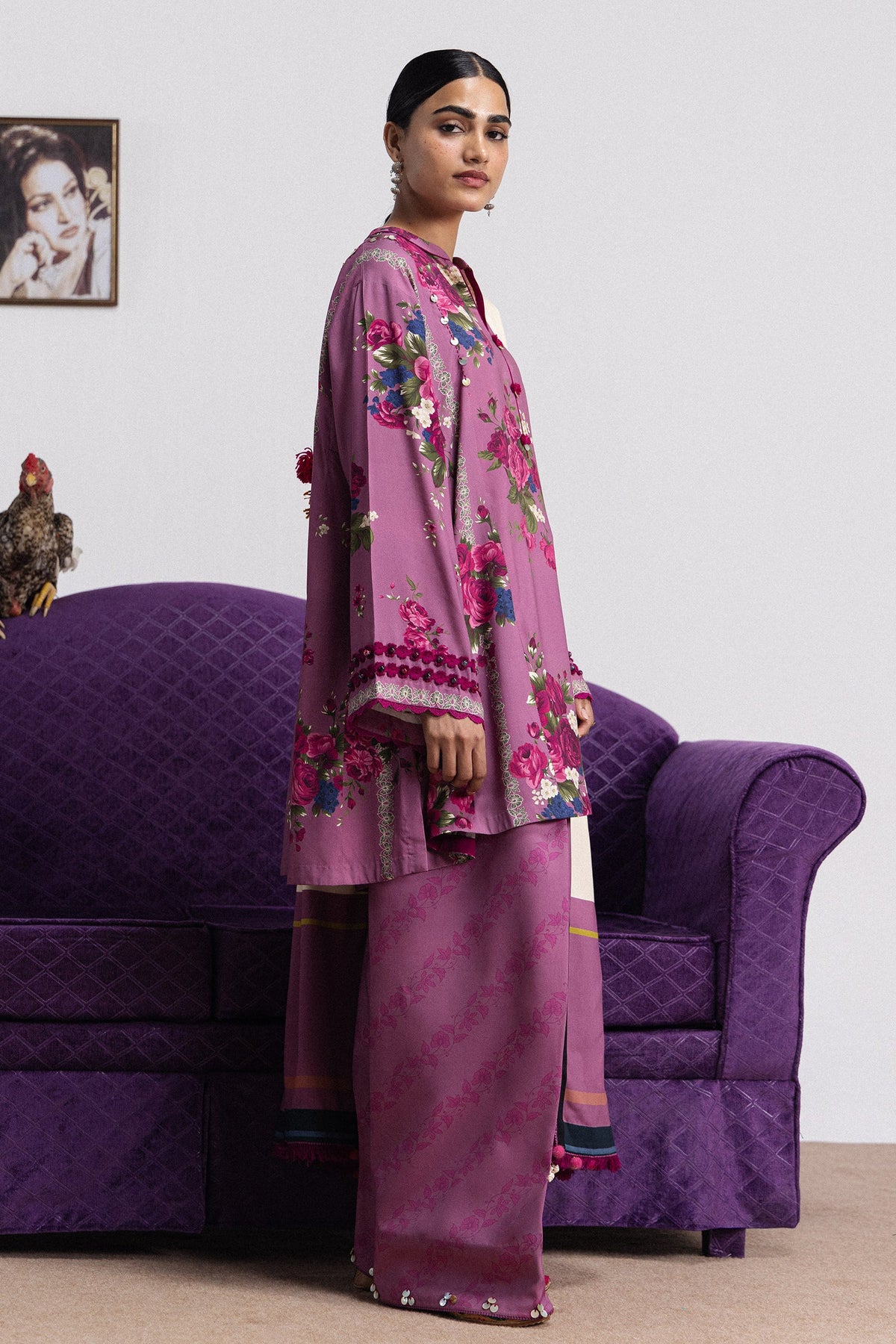 Coco By Zara ShahJahan Digital Printed Khaddar 3Pcs Suit Katya-9A