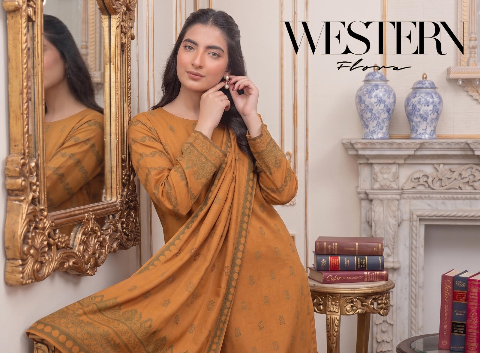 Barosha Jacquard Viscose Lelan 3pcs Suit 001920