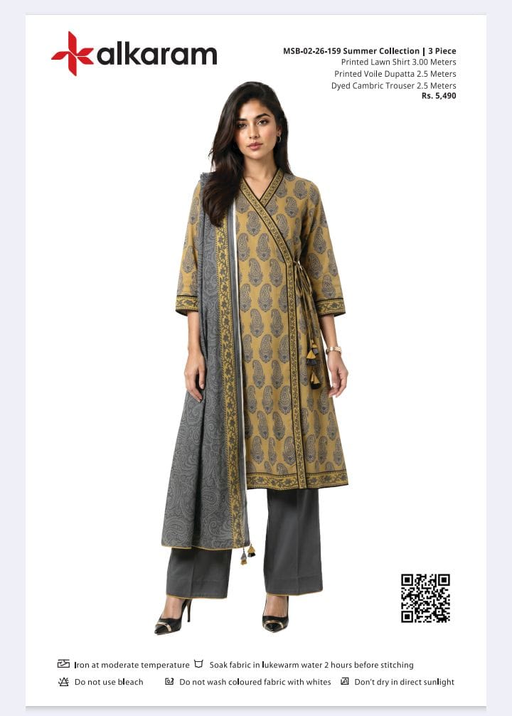 Alkaram Original Lawn 3-Piece Summer Collection 001605