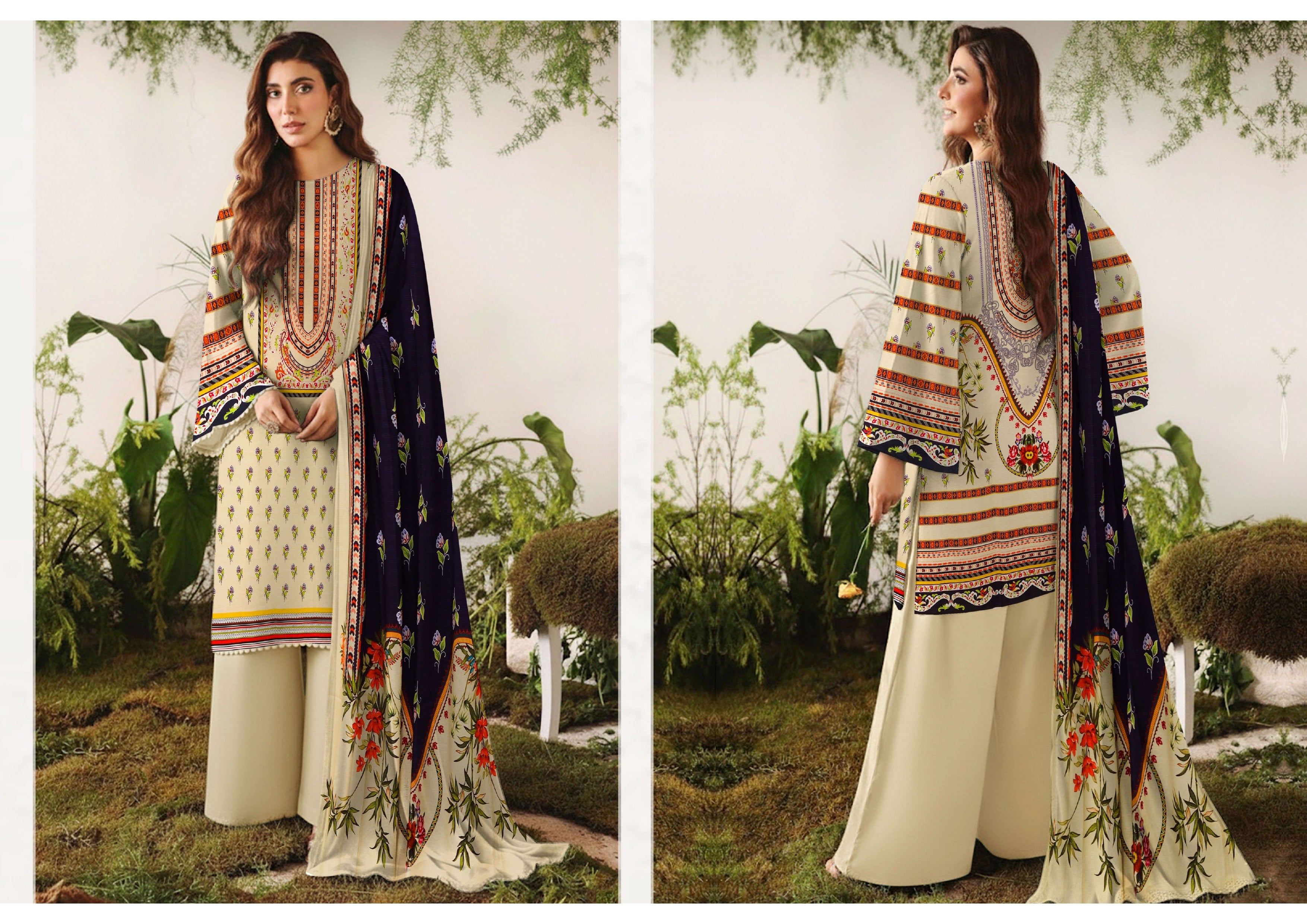 Aalishaan By Rupas Viscose Lelan Bana Doriya 3pcs 000924