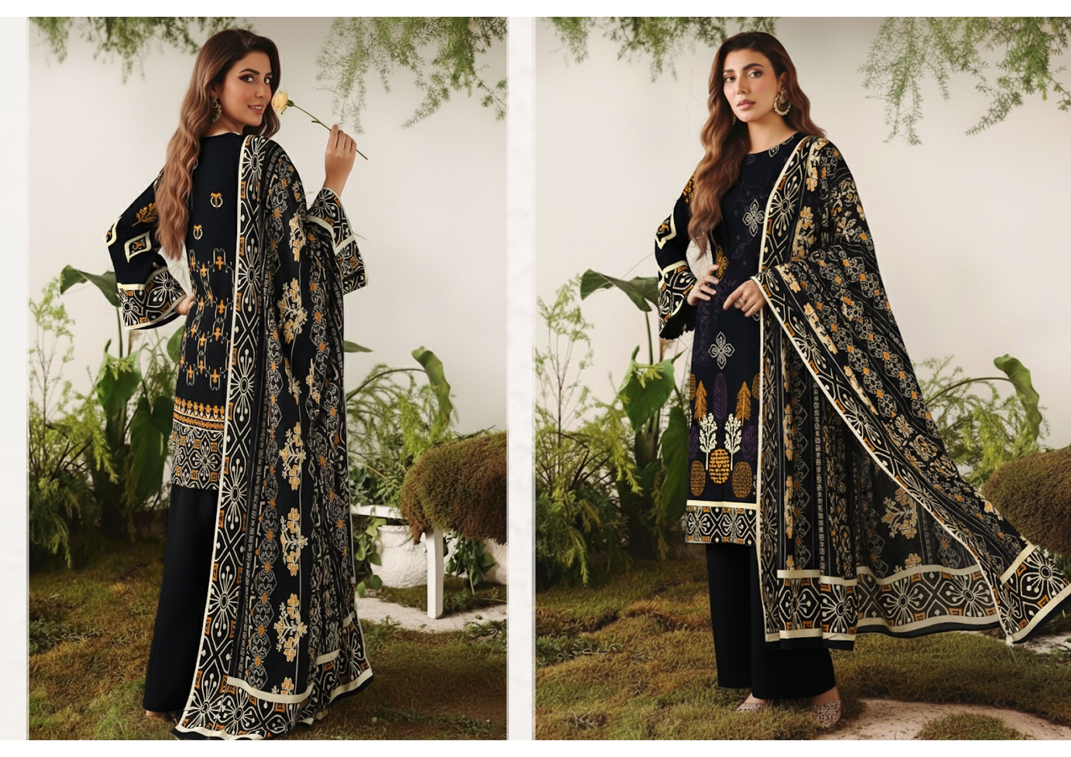 Aalishaan By Rupas Viscose Lelan Bana Doriya 3pcs 000930
