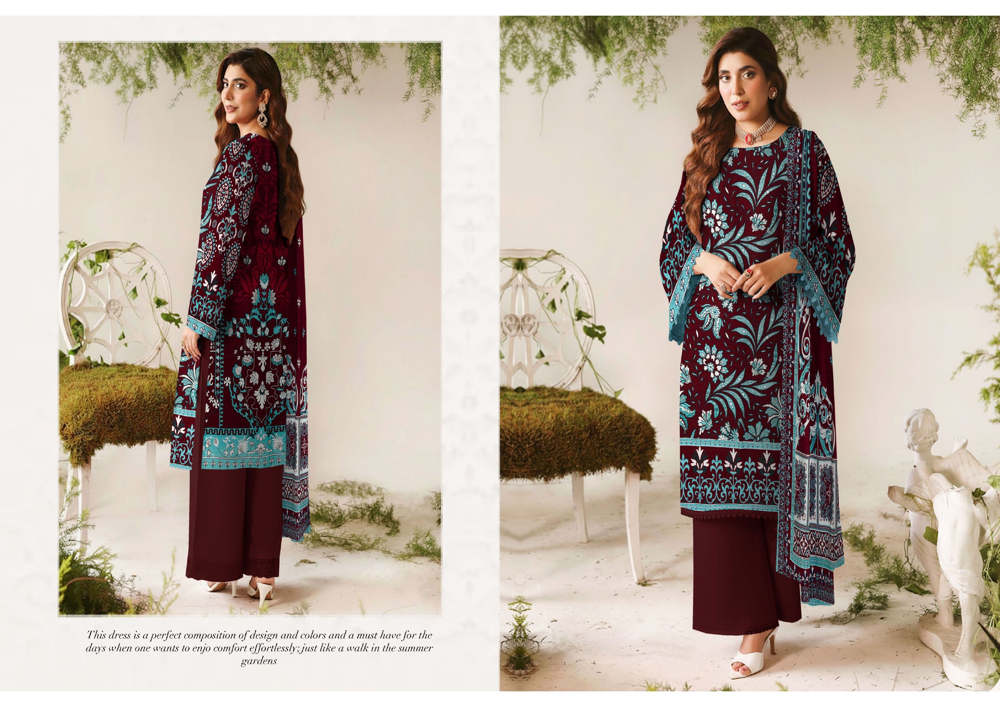 Aalishaan By Rupas Viscose Lelan Bana Doriya 3pcs 000931