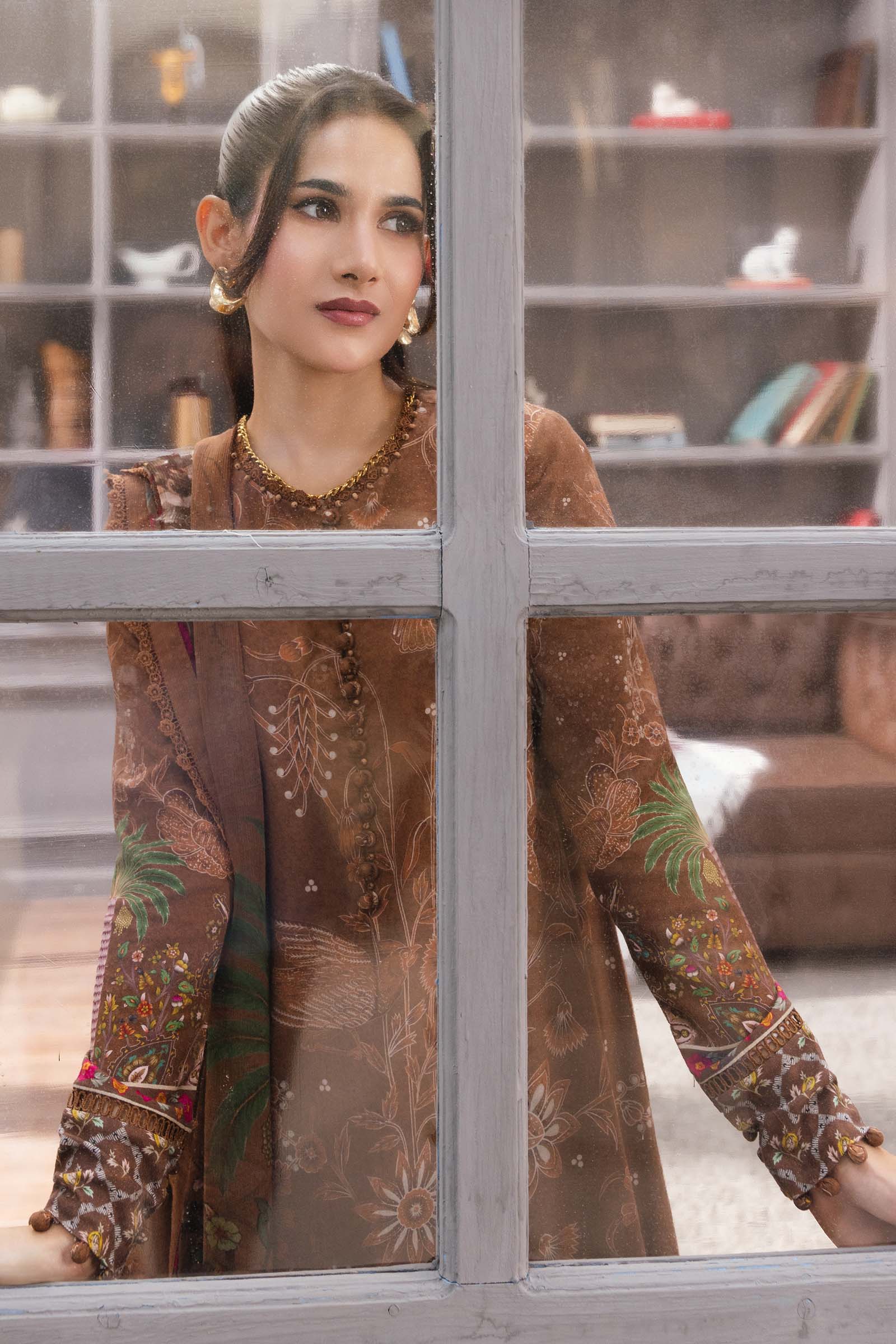Maria B M.Basics Printed Lawn Unstitched 3pcs Suit 1106-B
