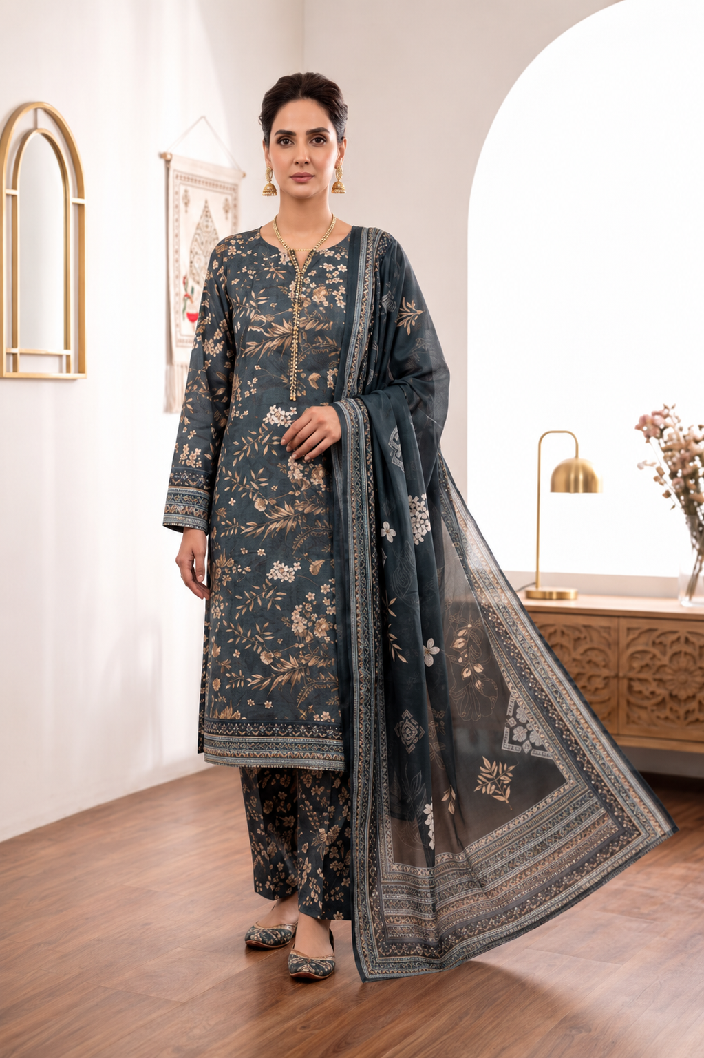 Sana Safina Premium Viscose Lelan 3 Pcs 001708