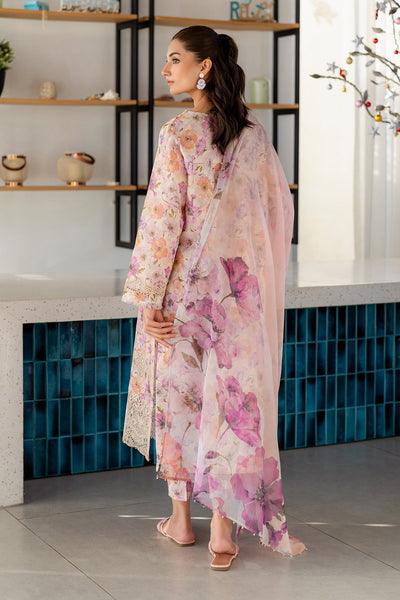 Baroque EMBROIDERED Unstitched Lawn 3 Pcs UF-4099 Peach
