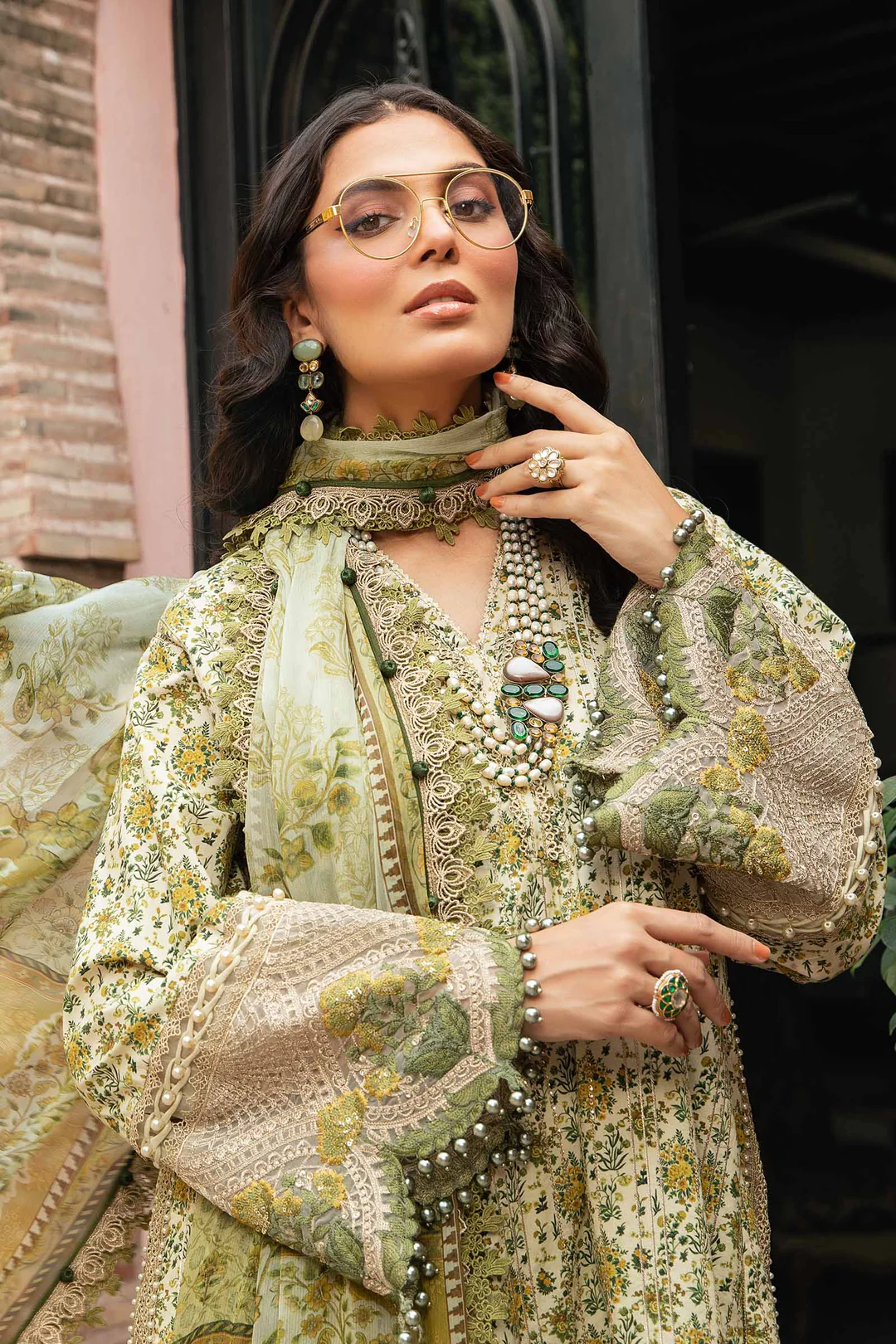 Maria B M.Print Unstitched 3Pc Suit Basic 2207-A