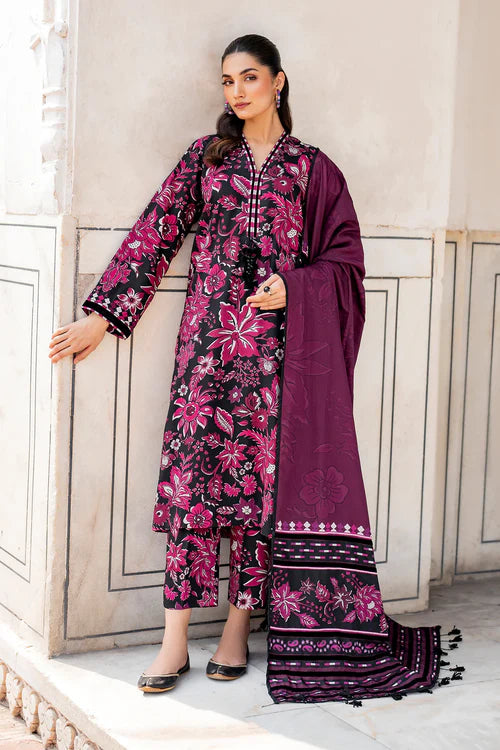 Baroque Printed Chiffon Dupatta 3pc UF-732