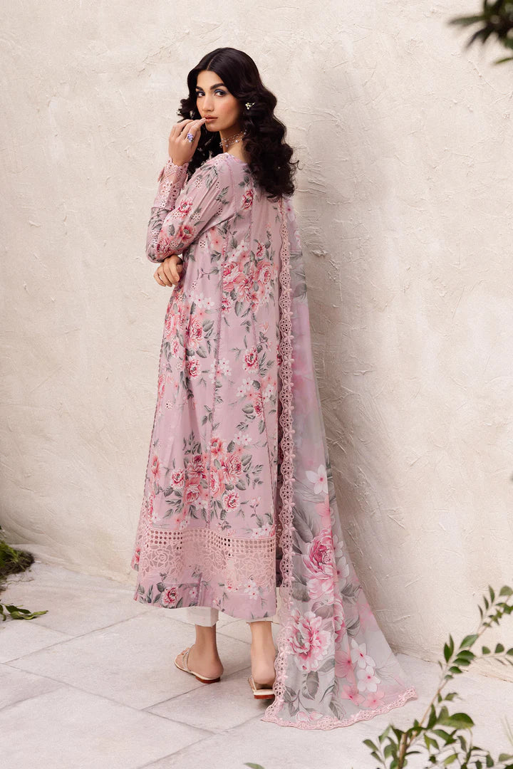 Iznik Embroidered Lawn 3Pcs Unstitched Suit P-iZNIKPINK