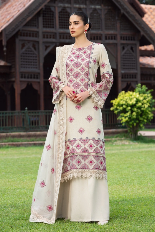 Bareeze Dhanak Embroidered 3Pcs Luxury Winter Collection BRZ12